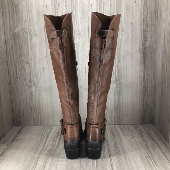 Arturo Chiang Riding Boots Women's 6 Bevin Brown Leather Tall Knee High - Picture 9 of 11